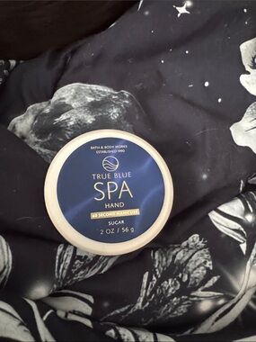 Bath & Body Works True Blue Spa Hand Sugar - Navy Blue & White
